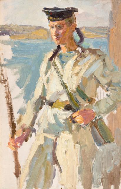 Дорохов К.Г. Краснофлотец с винтовкой. Севастополь. 1941 Дорохов К.Г. Краснофлотец с винтовкой. Севастополь. 1941